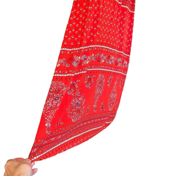 Old Navy Women’s Red
Maxi Patterned Cross Straps-Size Large-Floral, Boho - Picture 7 of 10